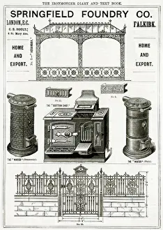 Springfield: Advert for Springfield Foundry Co. iron items 1889