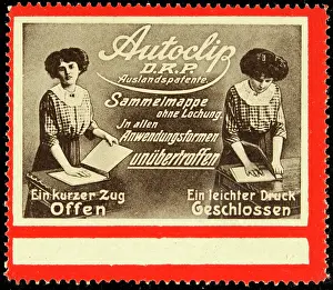 Perforation: Advertising Stamp Autoclip D.R.P