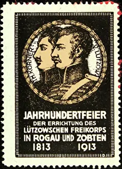 Korner: Advertising stamp Lutzow Freikorps