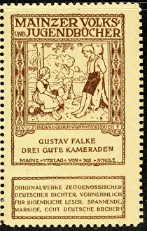 Falke: Advertising stamp Mainzer Volks- und Jugendbucher