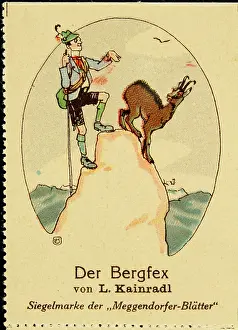 Chamois: Advertising stamp Meggendorfer Blatter