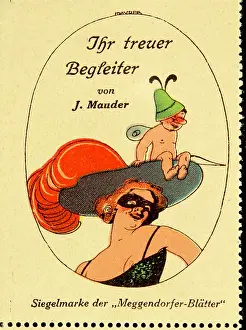 Blatter: Advertising stamp Meggendorfer Blatter