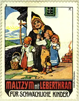 Dispensing: advertising, stamps, advertising for Maltzym