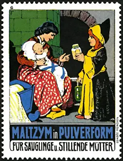 Dispensing: advertising, stamps, advertising for Maltzym