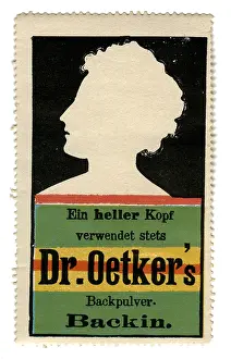 Oetker: advertising, stamps, Dr. Oetker's Backpulver