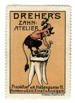 Dreher: advertising, stamps, Dreher's Zahn-Atelier