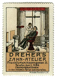 Zahn: advertising, stamps, Dreher's Zahn-Atelier