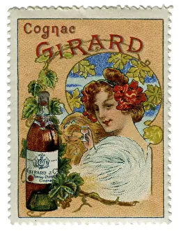 Girard: advertising, stamps, Girard Cognac, Germany