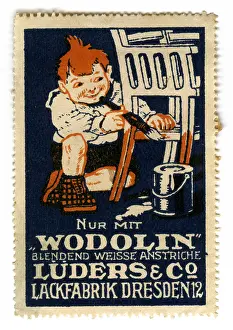 Luders: advertising, stamps, Nur mit Wodolin blendend