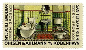 Sanitarian: advertising, stamps, Ohlsen & Ahlmann, sanitary
