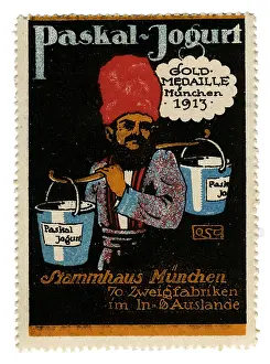 Yoghurt: advertising, stamps, Paskal Jogurt, Germany