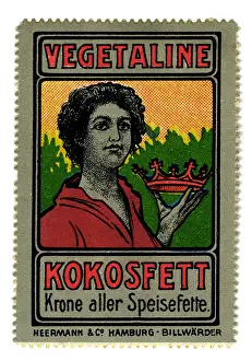 Aller: advertising, stamps, Vegetaline, Kokosfett -