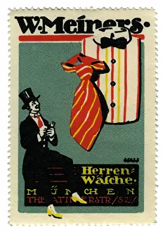 Theatiner: advertising, stamps, W. Meiners clothes, Munich