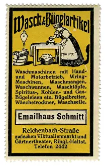 Washings: advertising, stamps, washings & ironing items