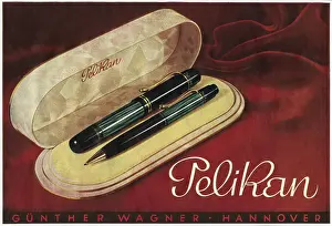Pelikan: advertising, stationery, advertisement for Pelikan