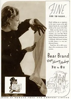 Advert for Stockings by Bear Brand 1937