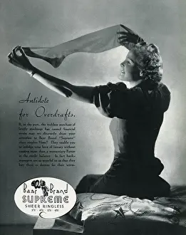 Superfine: Advert for Stockings by Bear Brand 1938