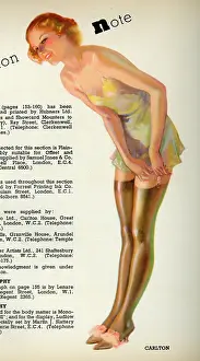 Slippers: Advertisement, Stockings by Carlton