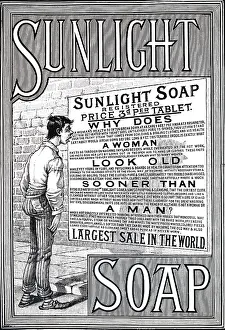 Laundry: An advert for Sunlight soap