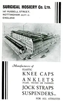 Knee: Advert, Surgical Hosiery Co Ltd, Nottingham