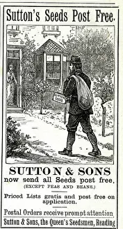 Delivered: Advert, Sutton's Seeds Post Free