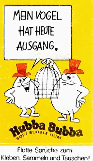 Sticker: advertising, sweet / candy, soft gum Hubba Bubba