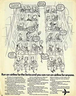 Exaggerated: Advertisement for Swissair