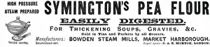 Soup: An advertisement for Symington's soup and gravy thickening