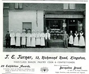 Kingston: Advert, T E Turner, Bakery, Kingston-on-Thames, Surrey