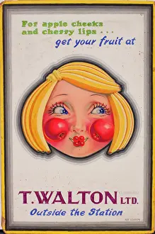 Cheeks: Advertisement for T Walton Ltd, fruiterer