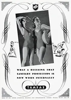 Tampax: Advert for Tampax tampons 1940