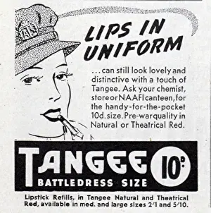 Advertizing: Advert for Tangee Lipstick