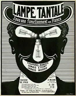 Bulbs: Advert for Tantalus lamps 1910