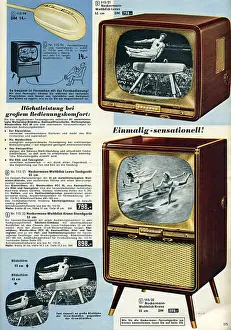 Telly: Advertisement for television and radiogram sets from Neckerm