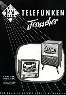 Telefunken: advertising, television set, Telefunken, advertisement