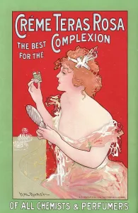 Creme: Advert for Teras Rosa, perfurme 1900