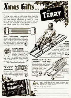 Exerciser: Advert for Terry's exerciser for men 1939