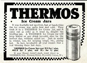 Piccadilly: Advert, Thermos Ice Cream Jars