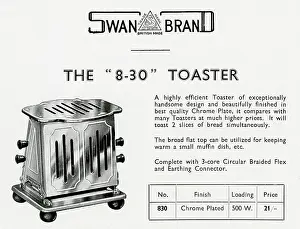 Chrome: Advert for toaster 1939