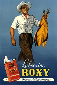 Harvests: advertising, tobacco, cigarette ad, Roxy cigarettes