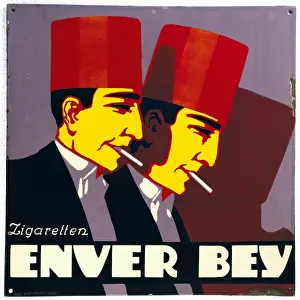 Enver: advertising, tobacco, cigarettes, enamel advertising