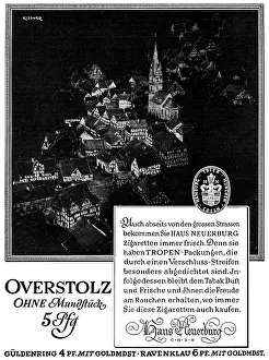 Neuerburg: advertising, tobacco, cigarettes, Overstolz