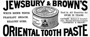 Browns: Advertisement for toothpaste
