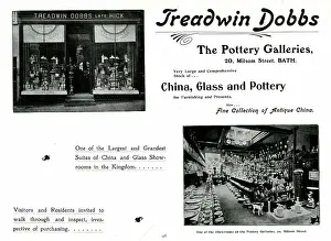 Dobbs: Advert for Treadwin Dobbs, The Pottery Galleries, Bath