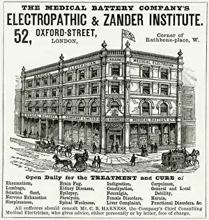 Electropathic: Advert for treatment for illnesses 1889