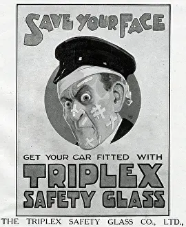Triplex: Advert for Triplex Safety Glass 1914