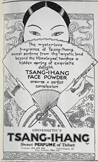 Fragrances: Advert for Tsang-Ihang face powder 1925