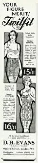Merits: Advert for Twilfit corsets 1931