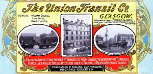Fulton: Advert, The Union Transit Co, Glasgow, Scotland