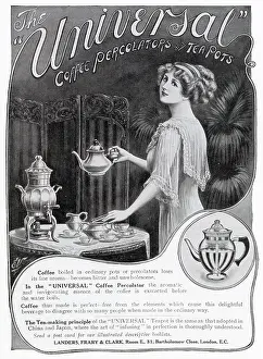 Boiled: Advert for Universal - Coffee percolator and Tea Pots 1912